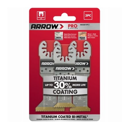 Arrow Fastener 3PC Tita MTLWD Variety OSC201VP-3